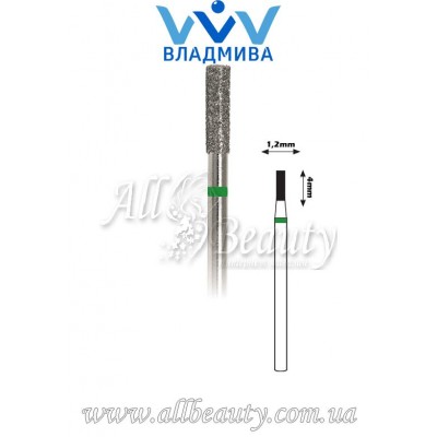 Насадка с крупным алмазным напылением - Цилиндрическая 4 мм / 1,2 мм Насадка с крупным алмазным напылением - Цилиндрическая 4 мм / 1,2 мм