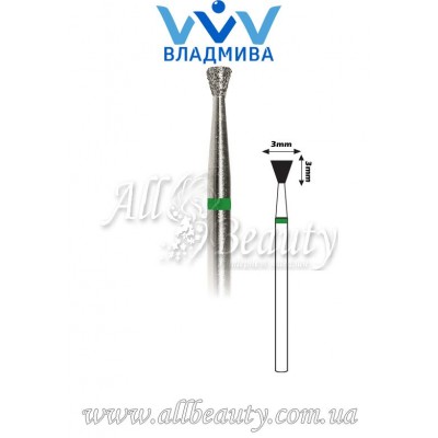 Насадка с крупным алмазным напылением - Обратноконусная 3 мм / 3 мм Насадка с крупным алмазным напылением - Обратноконусная 3 мм / 3 мм