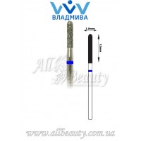 Насадка со средним алмазным напылением - Цилиндрическая, полусферический конец 12 мм / 1,8 мм