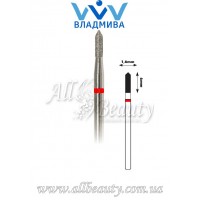 Насадка с мелким алмазным напылением - Цилиндрическая, острый конец 6 мм / 1,6 мм