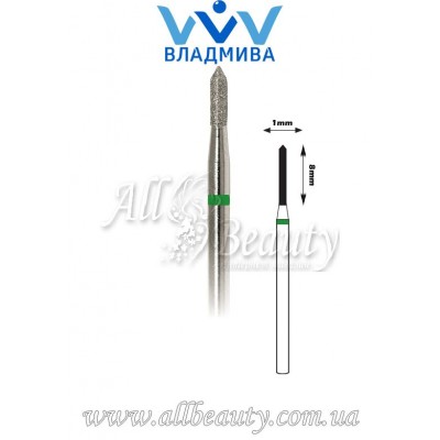 Насадка с крупным алмазным напылением - Цилиндрическая, острый конец 8 мм / 1 мм (сторінка 15) Насадка с крупным алмазным напылением - Цилиндрическая, острый конец 8 мм / 1 мм (сторінка 15)