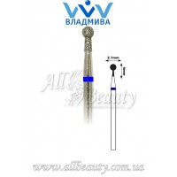 Насадка со средним алмазным напылением - Сферическая с буртиком 4 мм / 2,1 мм