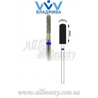 Насадка со средним алмазным напылением - Цилиндрическая, полусферический конец 12 мм / 4 мм