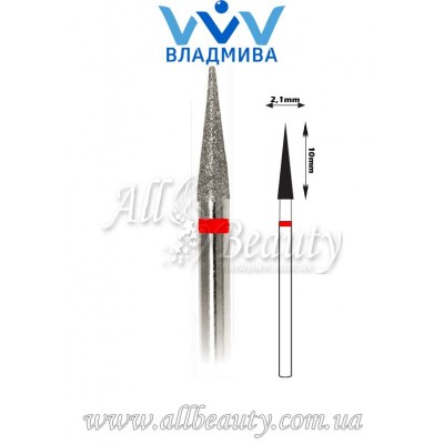 Насадка с мелким алмазным напылением - Конусная, заостренная 10 мм / 2,1 мм (сторінка 18) Насадка с мелким алмазным напылением - Конусная, заостренная 10 мм / 2,1 мм (сторінка 18)