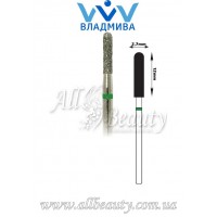 Насадка с крупным алмазным напылением - Цилиндрическая, полусферический конец 12 мм / 2,7 мм