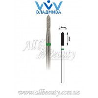 Насадка с крупным алмазным напылением - Цилиндрическая, острый конец 8 мм / 1,8 мм