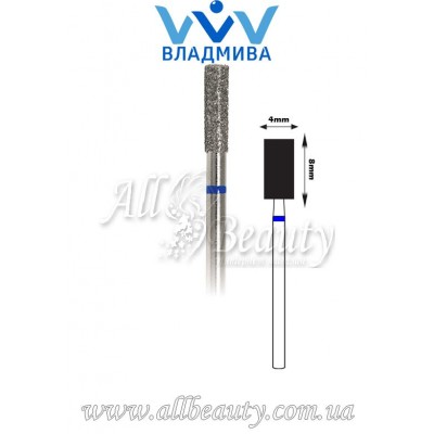 Насадка со средним алмазным напылением - Цилиндрическая 8 мм / 4 мм Насадка со средним алмазным напылением - Цилиндрическая 8 мм / 4 мм