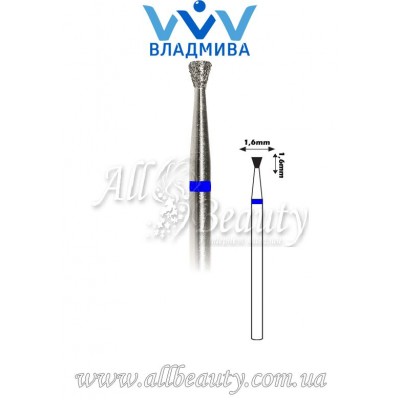 Насадка со средним алмазным напылением - Обратноконусная 1,6 мм / 1,6 мм Насадка со средним алмазным напылением - Обратноконусная 1,6 мм / 1,6 мм