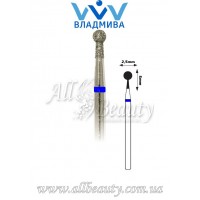 Насадка со средним алмазным напылением - Сферическая с буртиком 5 мм / 2,5 мм