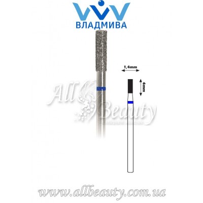 Насадка со средним алмазным напылением - Цилиндрическая 4 мм / 1,4 мм Насадка со средним алмазным напылением - Цилиндрическая 4 мм / 1,4 мм