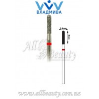 Насадка с мелким алмазным напылением - Цилиндрическая, полусферический конец 8 мм / 1,6 мм