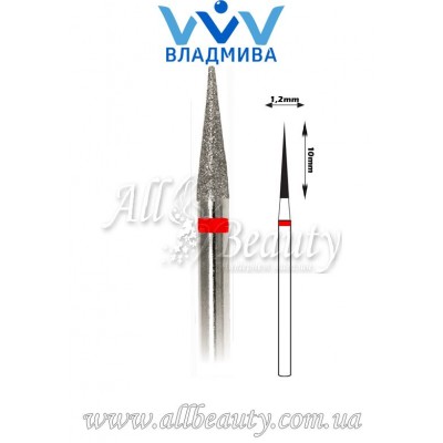Насадка с мелким алмазным напылением - Конусная, заостренная 10 мм / 1,2 мм (сторінка 18) Насадка с мелким алмазным напылением - Конусная, заостренная 10 мм / 1,2 мм (сторінка 18)