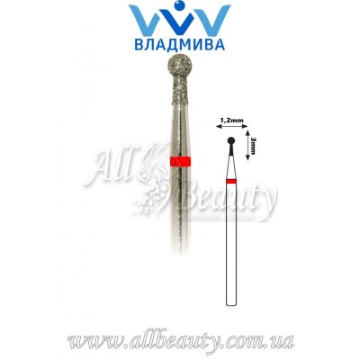 Насадка с мелким алмазным напылением - Сферическая с буртиком 3 мм / 1,2 мм (сторінка 19) Насадка с мелким алмазным напылением - Сферическая с буртиком 3 мм / 1,2 мм (сторінка 19)