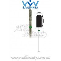 Насадка с крупным алмазным напылением - Цилиндрическая, полусферический конец 12 мм / 5 мм