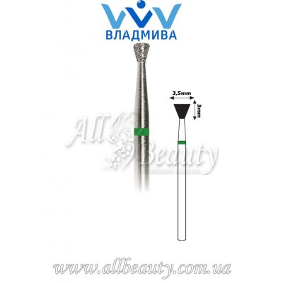 Насадка с крупным алмазным напылением - Обратноконусная 3 мм / 3,5 мм Насадка с крупным алмазным напылением - Обратноконусная 3 мм / 3,5 мм