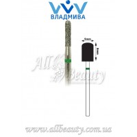 Насадка с крупным алмазным напылением - Цилиндрическая, полусферический конец 8 мм / 5 мм