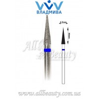 Насадка со средним алмазным напылением - Конусная, заостренная 10 мм / 2,3 мм