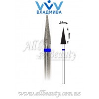 Насадка со средним алмазным напылением - Конусная, заостренная 10 мм / 3,3 мм