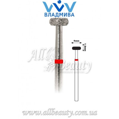 Насадка с мелким алмазным напылением - Колесо, полукруглый обод 1,5 мм / 4 мм (сторінка 17) Насадка с мелким алмазным напылением - Колесо, полукруглый обод 1,5 мм / 4 мм (сторінка 17)