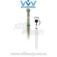 Насадка с крупным алмазным напылением - Сферическая с буртиком 6 мм / 3,3 мм