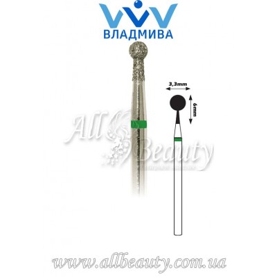 Насадка с крупным алмазным напылением - Сферическая с буртиком 6 мм / 3,3 мм (сторінка 13) Насадка с крупным алмазным напылением - Сферическая с буртиком 6 мм / 3,3 мм (сторінка 13)