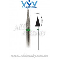 Насадка с крупным алмазным напылением - Конусная, заостренная 10 мм / 5 мм