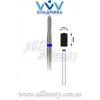 Насадка со средним алмазным напылением - Цилиндрическая, острый конец 8 мм / 4 мм