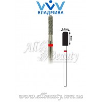 Насадка с мелким алмазным напылением - Цилиндрическая, полусферический конец 8 мм / 3,1 мм