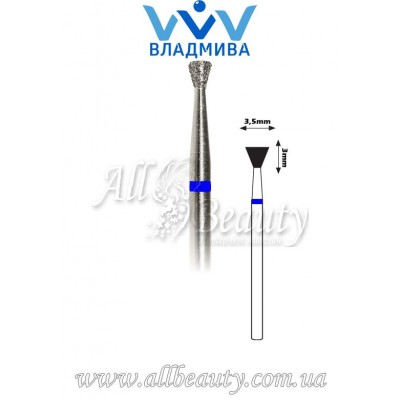 Насадка со средним алмазным напылением - Обратноконусная 3 мм / 3,5 мм Насадка со средним алмазным напылением - Обратноконусная 3 мм / 3,5 мм