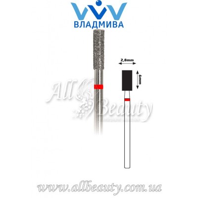 Насадка с мелким алмазным напылением - Цилиндрическая 6 мм / 2,8 мм Насадка с мелким алмазным напылением - Цилиндрическая 6 мм / 2,8 мм