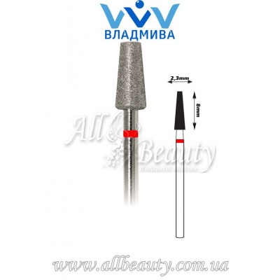 Насадка с мелким алмазным напылением - Усечённая конусная 8 мм / 2,3 мм Насадка с мелким алмазным напылением - Усечённая конусная 8 мм / 2,3 мм