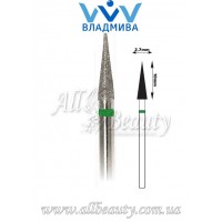 Насадка с крупным алмазным напылением - Конусная, заостренная 10 мм / 2,7 мм