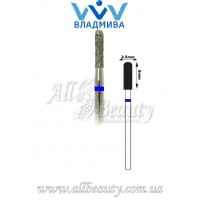 Насадка со средним алмазным напылением - Цилиндрическая, полусферический конец 8 мм / 2,5 мм