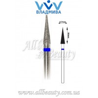 Насадка со средним алмазным напылением - Конусная, заостренная 10 мм / 2,7 мм