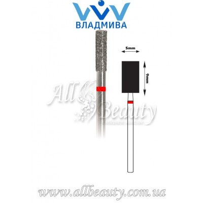 Насадка с мелким алмазным напылением - Цилиндрическая 9 мм / 5 мм Насадка с мелким алмазным напылением - Цилиндрическая 9 мм / 5 мм