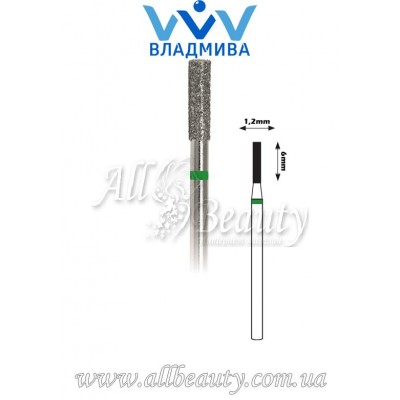 Насадка с крупным алмазным напылением - Цилиндрическая 6 мм / 1,2 мм Насадка с крупным алмазным напылением - Цилиндрическая 6 мм / 1,2 мм