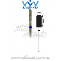 Насадка со средним алмазным напылением - Цилиндрическая, полусферический конец 12 мм / 5 мм