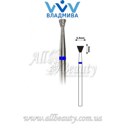 Насадка со средним алмазным напылением - Обратноконусная 3 мм / 3,3 мм Насадка со средним алмазным напылением - Обратноконусная 3 мм / 3,3 мм
