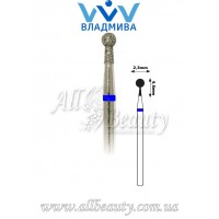 Насадка со средним алмазным напылением - Сферическая с буртиком 4,5 мм / 2,3 мм