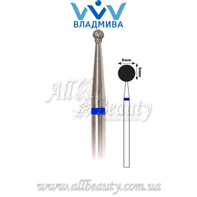 Насадка со средним алмазным напылением - Сферическая 5 мм Насадка со средним алмазным напылением - Сферическая 5 мм