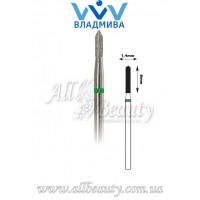 Насадка с крупным алмазным напылением - Цилиндрическая, острый конец 8 мм / 1,4 мм