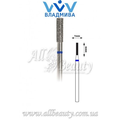 Насадка со средним алмазным напылением - Цилиндрическая 6 мм / 1 мм Насадка со средним алмазным напылением - Цилиндрическая 6 мм / 1 мм