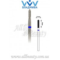 Насадка со средним алмазным напылением - Цилиндрическая, острый конец 8 мм / 1,6 мм