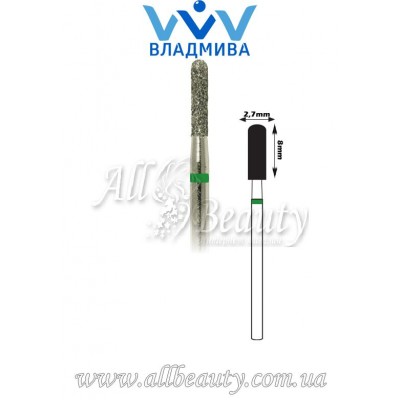 Насадка с крупным алмазным напылением - Цилиндрическая, полусферический конец 8 мм / 2,7 мм (сторінка 17) Насадка с крупным алмазным напылением - Цилиндрическая, полусферический конец 8 мм / 2,7 мм (сторінка 17)