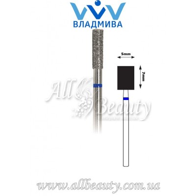 Насадка со средним алмазным напылением - Цилиндрическая 7 мм / 5 мм Насадка со средним алмазным напылением - Цилиндрическая 7 мм / 5 мм