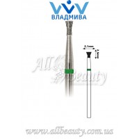 Насадка с крупным алмазным напылением - Обратноконусная с буртиком 2,5 мм / 2,1 мм