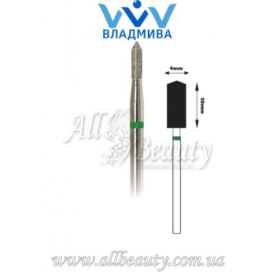 Насадка с крупным алмазным напылением - Цилиндрическая, острый конец 10 мм / 4 мм (сторінка 15) Насадка с крупным алмазным напылением - Цилиндрическая, острый конец 10 мм / 4 мм (сторінка 15)