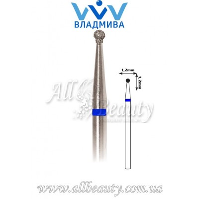 Насадка со средним алмазным напылением - Сферическая 1,2 мм Насадка со средним алмазным напылением - Сферическая 1,2 мм