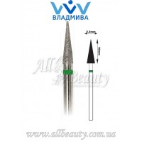 Насадка с крупным алмазным напылением - Конусная, заостренная 10 мм / 3,3 мм