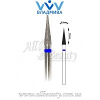 Насадка со средним алмазным напылением - Конусная, заостренная 10 мм / 2,5 мм